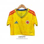Primera Camiseta Colombia 2026 Mujer Corta
