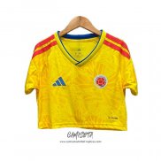 Primera Camiseta Colombia 2026 Mujer Corta