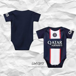 Primera Camiseta Paris Saint-Germain 2022-2023 Bebe