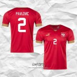 Primera Camiseta Serbia Jugador Pavlovic 2022