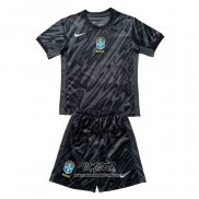 Segunda Camiseta Brasil Portero 2024 Nino