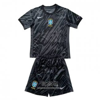 Segunda Camiseta Brasil Portero 2024 Nino