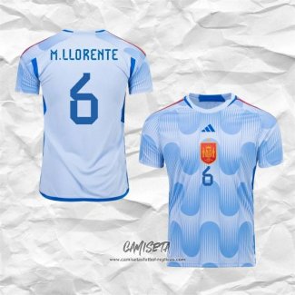 Segunda Camiseta Espana Jugador M.Llorente 2022