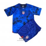 Segunda Camiseta Estados Unidos 2022 Nino