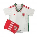 Segunda Camiseta Gales 2022 Nino