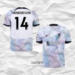Segunda Camiseta Liverpool Jugador Henderson 2022-2023