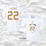 Segunda Camiseta Serbia Jugador Lazovic 2022