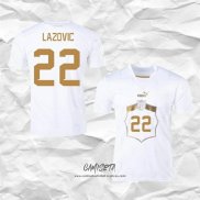 Segunda Camiseta Serbia Jugador Lazovic 2022