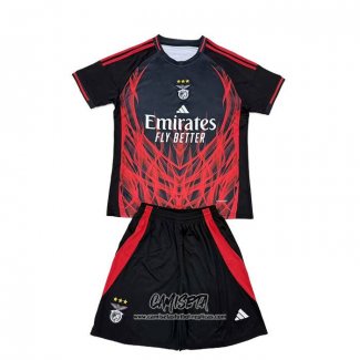 Camiseta Benfica Special 2025-2026 Nino Negro Rojo