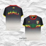 Camiseta Mali 2022 Negro y Blanco Tailandia