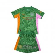 Camiseta Manchester City Portero 2025-2026 Nino Verde