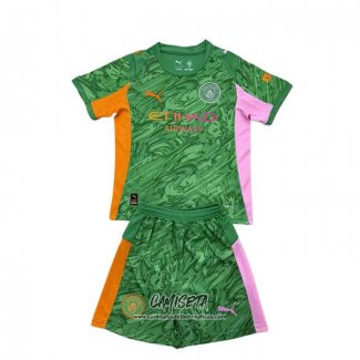 Camiseta Manchester City Portero 2025-2026 Nino Verde