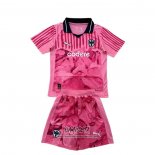 Camiseta Monterrey Portero 2025 Nino Rosa