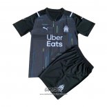 Camiseta Olympique Marsella Portero 2021-2022 Nino Negro