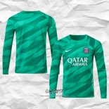 Camiseta Paris Saint-Germain Portero 2023-2024 Manga Larga Verde