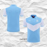 Camiseta Polo del Olympique Marsella 2022-2023 Azul y Blanco