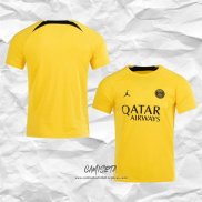 Camiseta Pre Partido del Paris Saint-Germain 2023 Amarillo