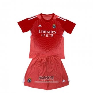 Camiseta Real Madrid Portero 2025-2026 Nino Naranja
