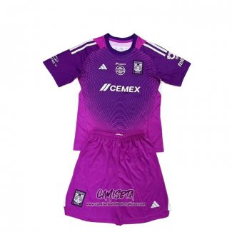 Camiseta Tigres UANL Portero 2025-2026 Nino Purpura