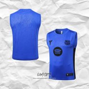 Camiseta de Entrenamiento Barcelona 2025-2026 Sin Mangas Azul Purpura