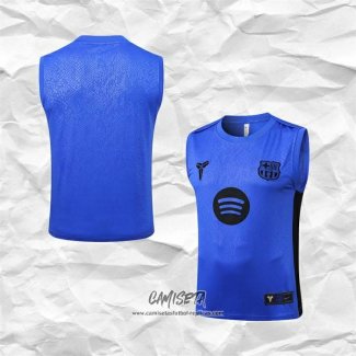 Camiseta de Entrenamiento Barcelona 2025-2026 Sin Mangas Azul Purpura