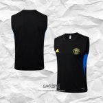Camiseta de Entrenamiento Manchester United 2025-2026 Sin Mangas Negro