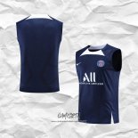 Camiseta de Entrenamiento Paris Saint-Germain 2022-2023 Sin Mangas Azul