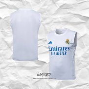 Camiseta de Entrenamiento Real Madrid 2025-2026 Sin Mangas Azul Blanco