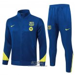 Chandal de Chaqueta del Barcelona 2026-2027 Nino Amarillo Azul