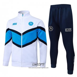 Chandal de Chaqueta del Napoli 2025-2026 Nino Azul Blanco