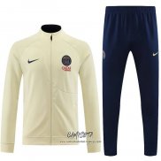 Chandal de Chaqueta del Paris Saint-Germain 2023-2024 Amarillo