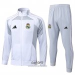 Chandal de Chaqueta del Real Madrid 2025-2026 Nino Blanco Gris