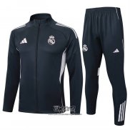 Chandal de Chaqueta del Real Madrid 2025-2026 Nino Gris