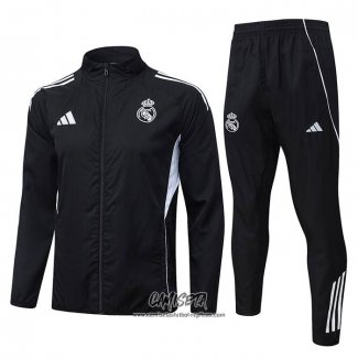 Chandal de Rompevientos del Real Madrid 2025-2026 Negro