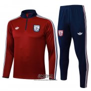 Chandal de Sudadera del Arsenal 2025-2026 Nino Rojo