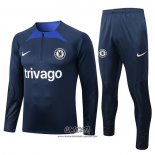 Chandal de Sudadera del Chelsea 2022-2023 Azul