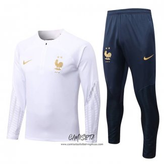 Chandal de Sudadera del Francia 2022-2023 Blanco