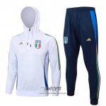 Chandal de Sudadera del Italia 2024-2025 Blanco