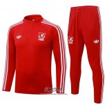 Chandal de Sudadera del Liverpool 2026-2027 Nino Rojo