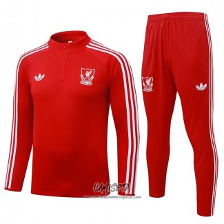 Chandal de Sudadera del Liverpool 2026-2027 Nino Rojo