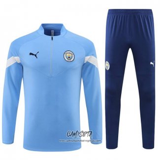 Chandal de Sudadera del Manchester City 2022-2023 Azul