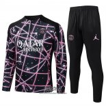 Chandal de Sudadera del Paris Saint-Germain 2025-2026 Nino Negro Rosa