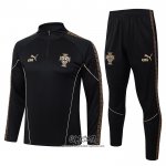 Chandal de Sudadera del Portugal 2026-2027 Nino Negro