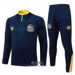 Chandal de Sudadera del Santos 2025-2026 Nino Azul