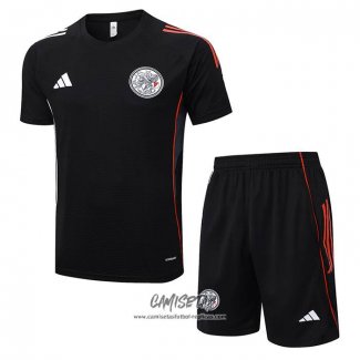 Chandal del Ajax 2025-2026 Manga Corta Negro - Pantalon Corto