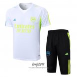 Chandal del Arsenal 2023-2024 Manga Corta Blanco - Pantalon Corto