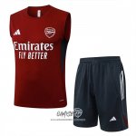 Chandal del Arsenal 2025-2026 Sin Mangas Rojo
