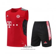 Chandal del Bayern Munich 2022-2023 Sin Mangas Rojo