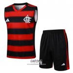 Chandal del Flamengo 2025-2026 Sin Mangas Negro Rojo