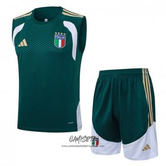 Chandal del Italia 2025-2026 Sin Mangas Verde